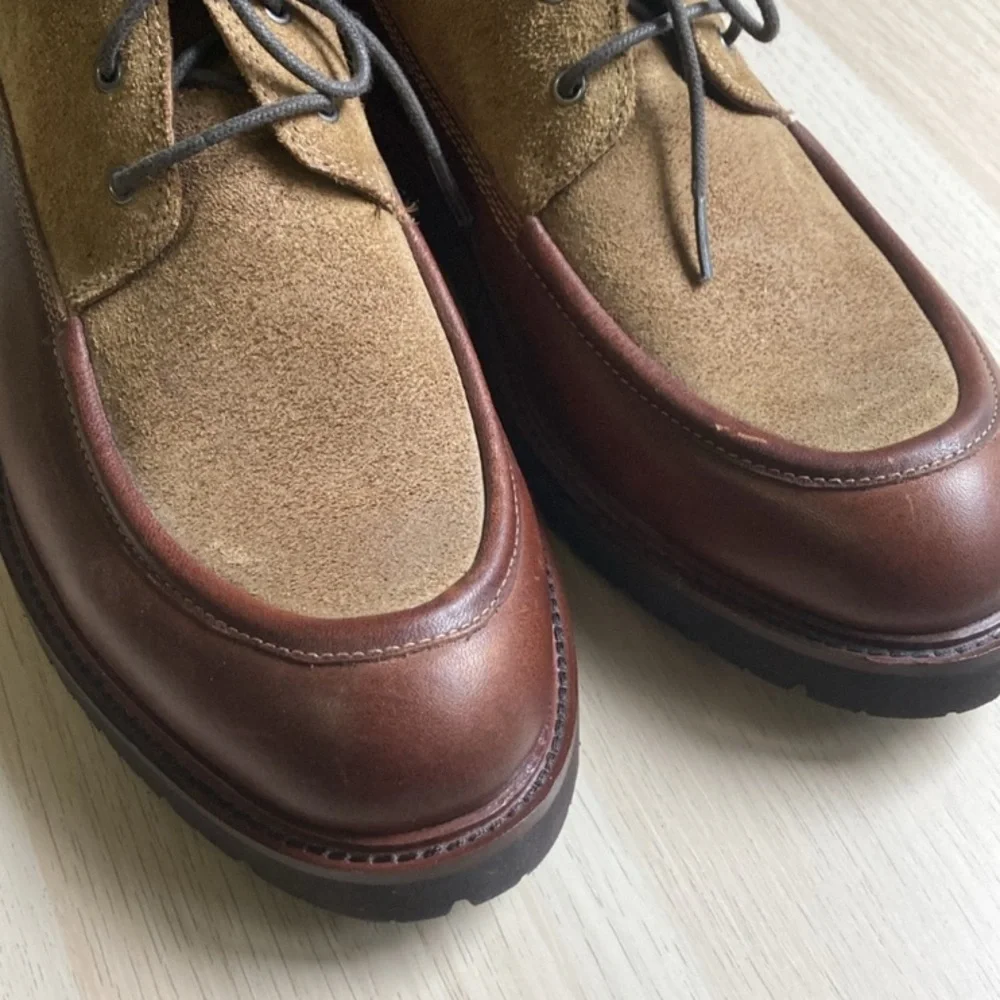 NWOT Johnston & Murphy 25-4080, Sanders Chukka, Leather & suede, Brown, size 9.5